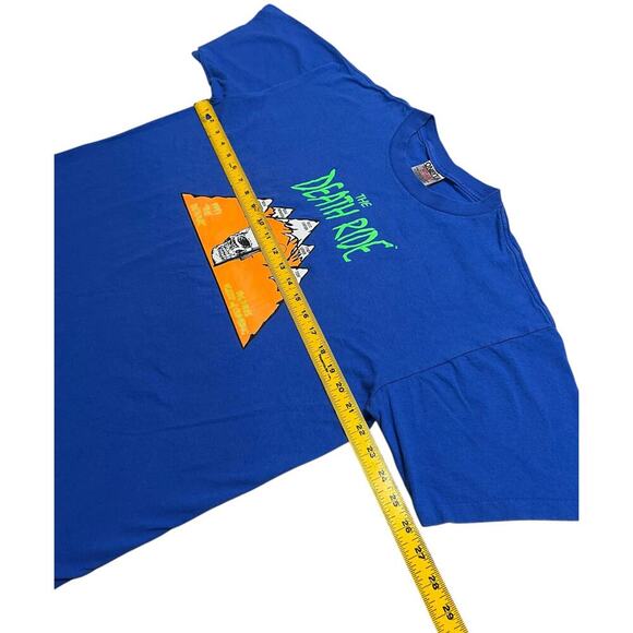 Vintage 90s‎ The Death Ride 1997 Skull Mountain Tee - Single Stitch T-Shirt - L - Picture 7 of 9